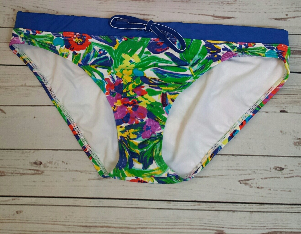 Lands' End Mid Waist Bikini Swim Bottom